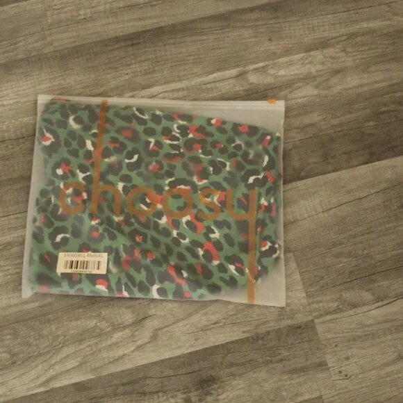 Choosy Green Animal Print One Sleeve Dress Size XL - Picture 13 of 13